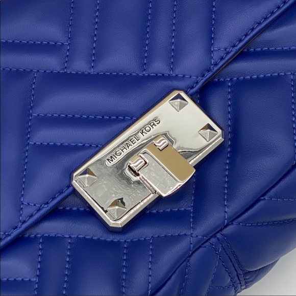MICHAEL KORS PEYTON MEDIUM SHOULDER FLAP COBALT - Picture 13 of 16